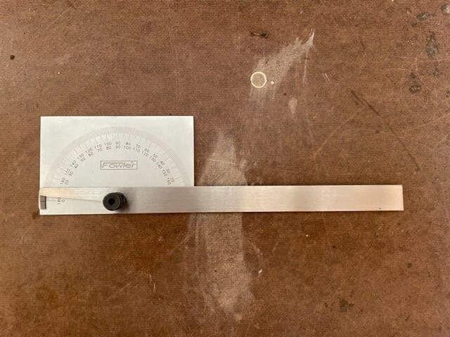 Fowler 52-450-010-0, Protractor with Rectangular Head - 6" *Free Shipping*
