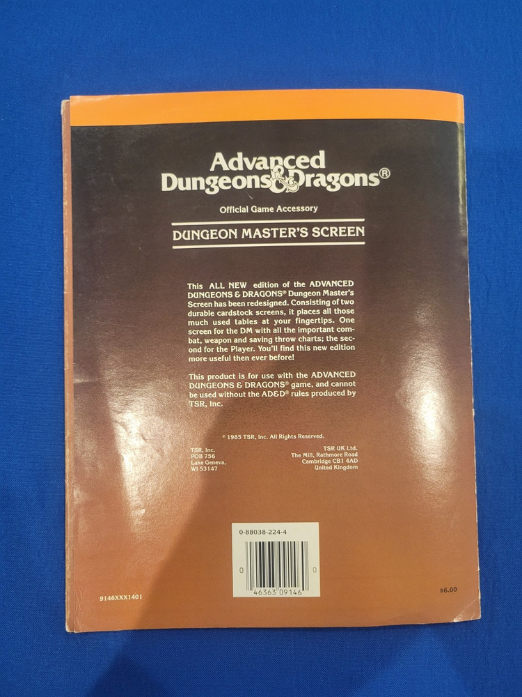 Dungeon Master's Screen - AD&D REF1 9146