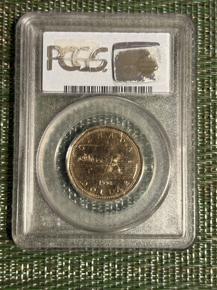 canada 1998 1 dollar pcgs 67