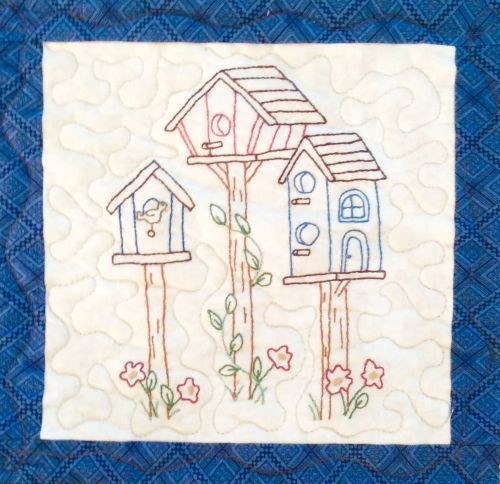 Early Bird Embroidery Pattern, Note Card and Envelope ~ 3 items for 1 price