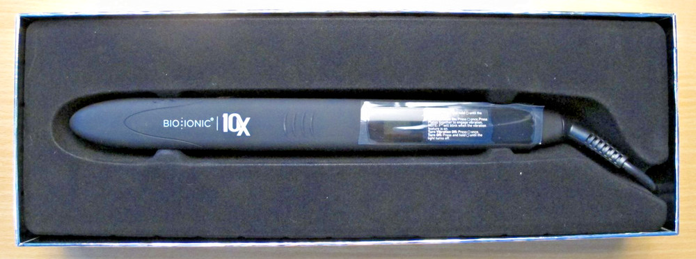 Bio Ionic 10X Pro Styling Iron 1" Nano Ionic-with Vibrating Plates Unused