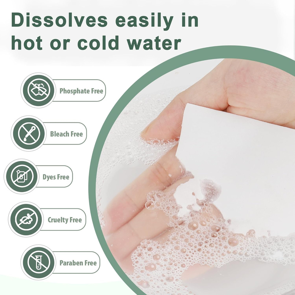 Laundry Detergent Sheets 260 Loads, Fresh Scent, Eco-Friendly Liquidless Soap St