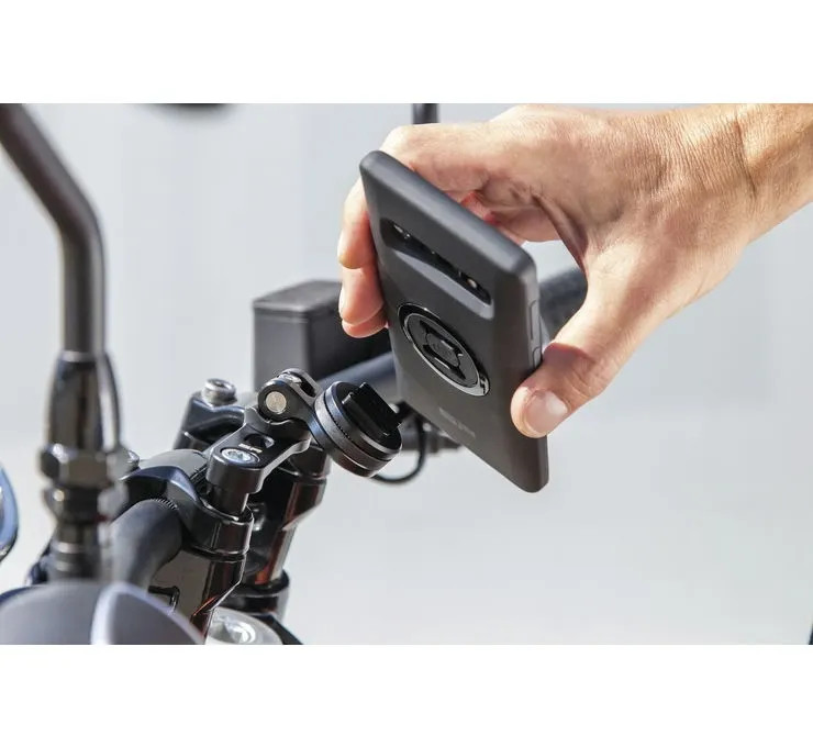 SP Connect Chrome Handlebar Riser Clamp Mount PRO Harley & Custom Application