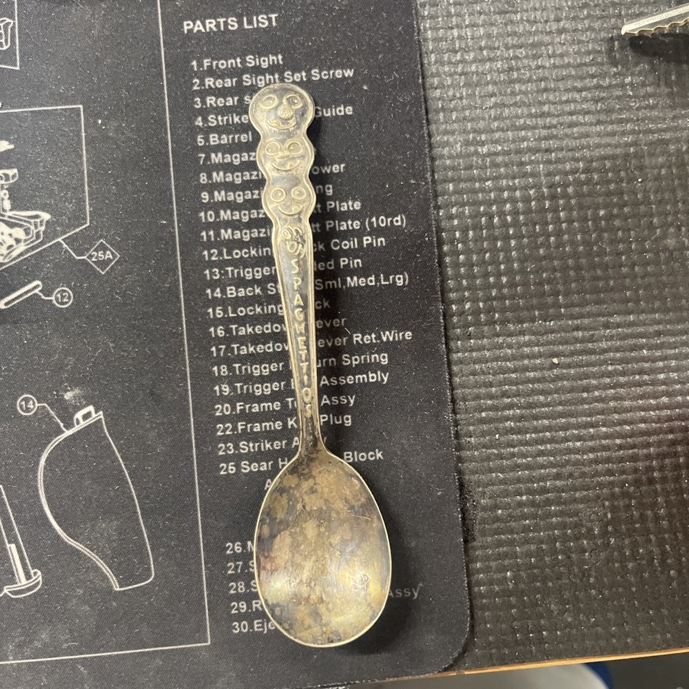 Oh Oh Spaghettios Collector Spoon Silverplated