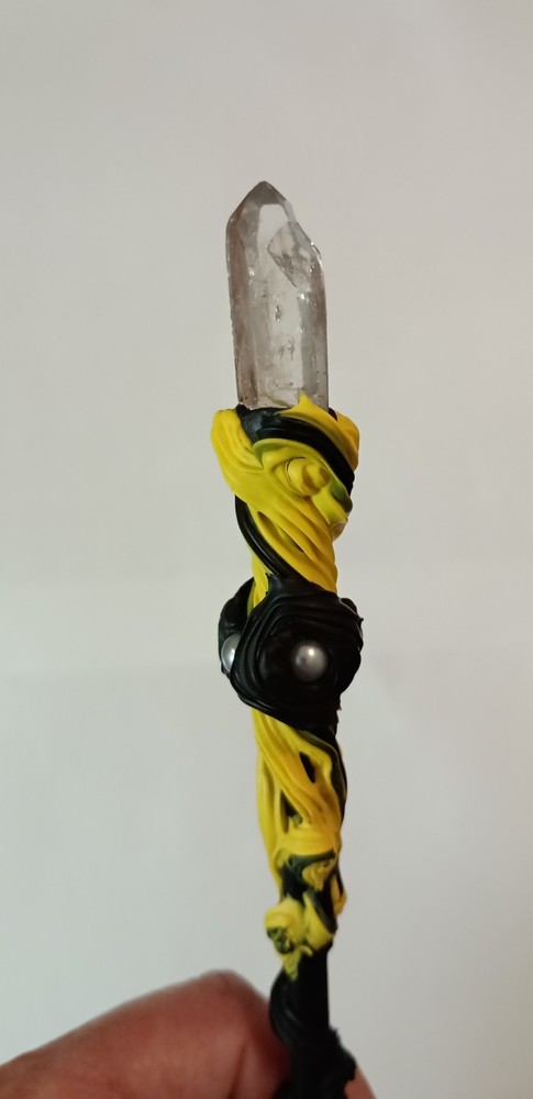 Magic Elestial Quartz Crystal Wand