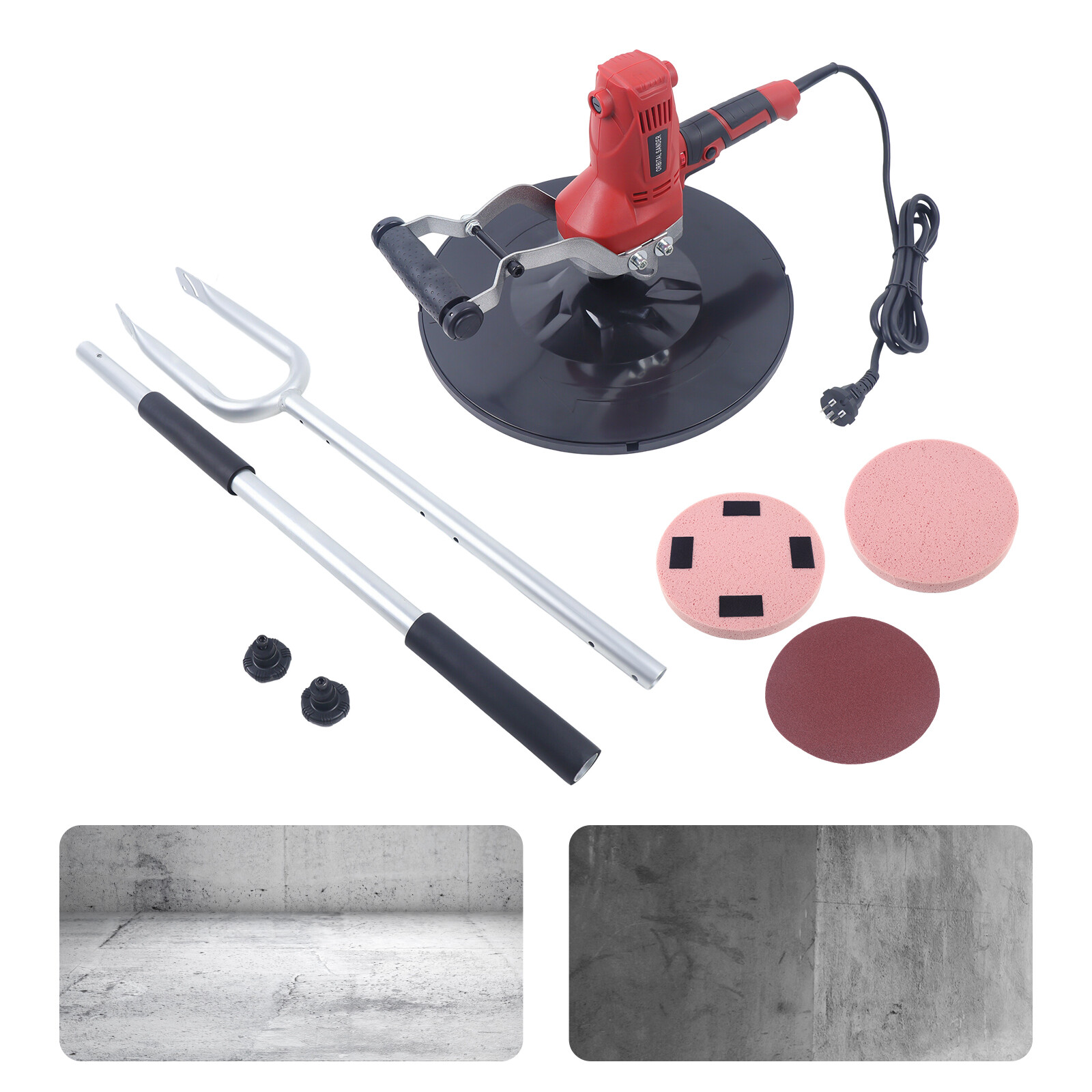 15" Handheld Power Trowel Mortar Concrete Power Float Troweling Machine 850W HOT