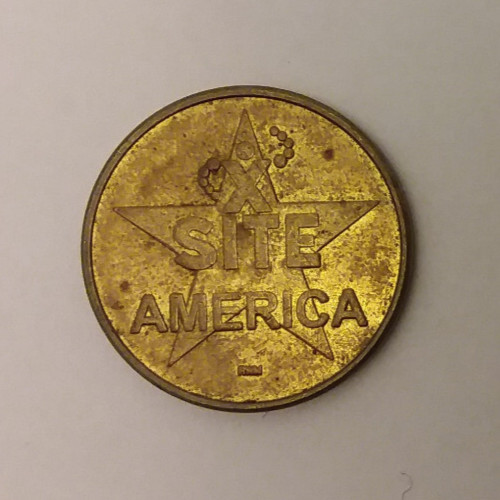 X Site America Arcade Game Token 22mm