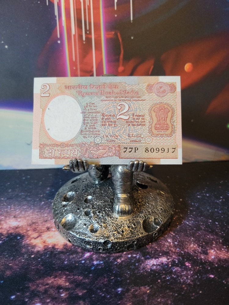 India 2 Rupee 1979 Satellite/Space Uncirculated Banknote