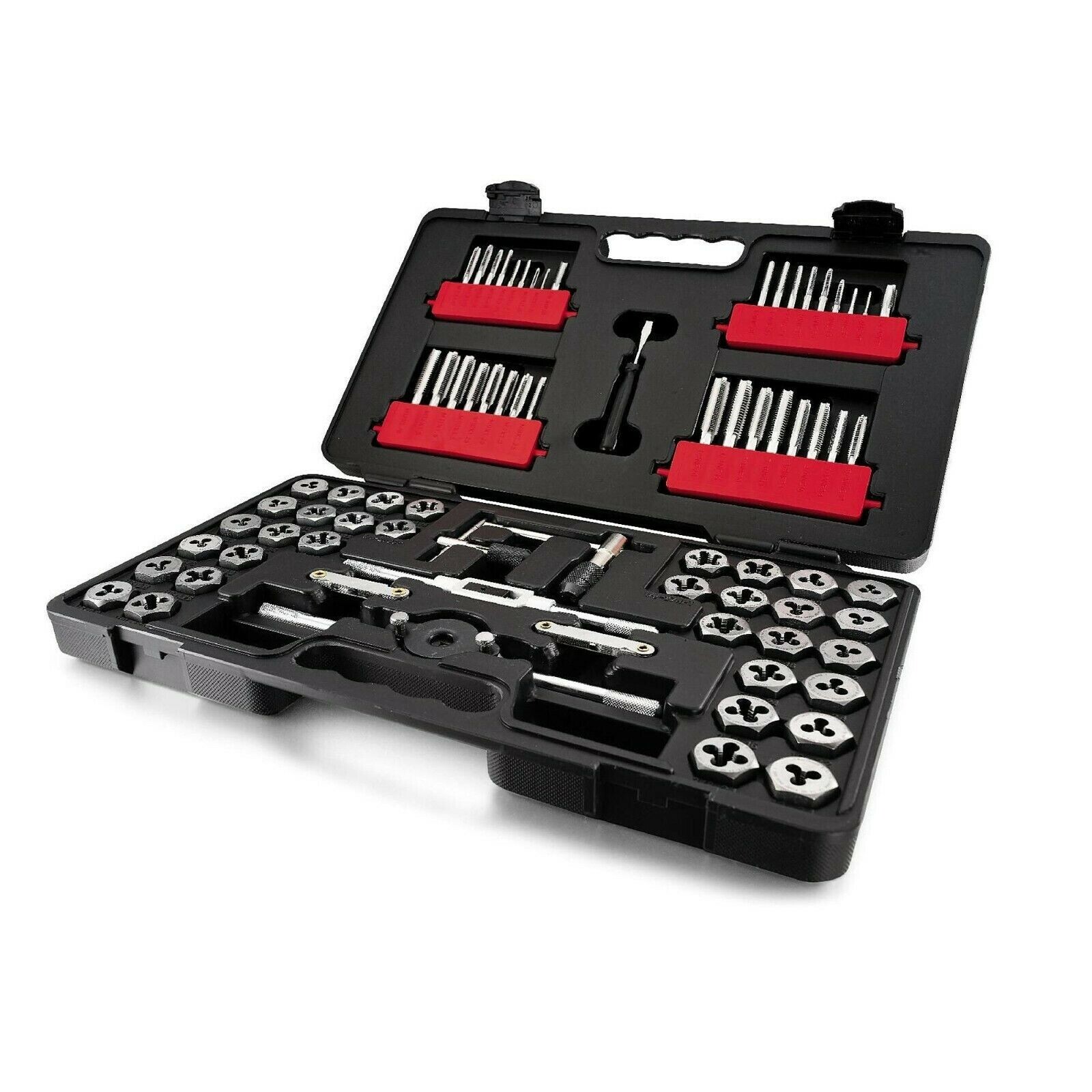 Craftsman 75 Pc Combination Tap & Die Carbon Steel Set Case SAE Metric 75 Piece