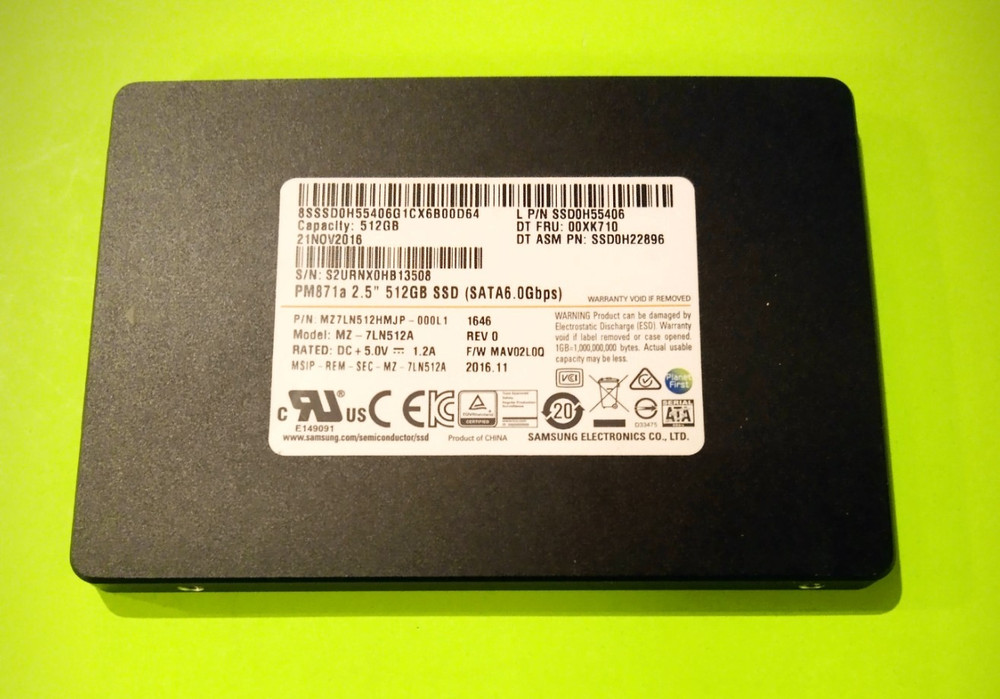 512GB 2.5" SATA Solid State Drive SSD with Windows 10 Pro 64-bit UEFI - Tested✅✅