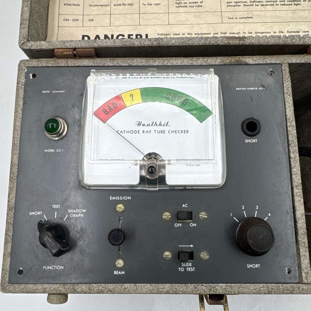Heathkit Cathode Ray Tube Checker - CC-1