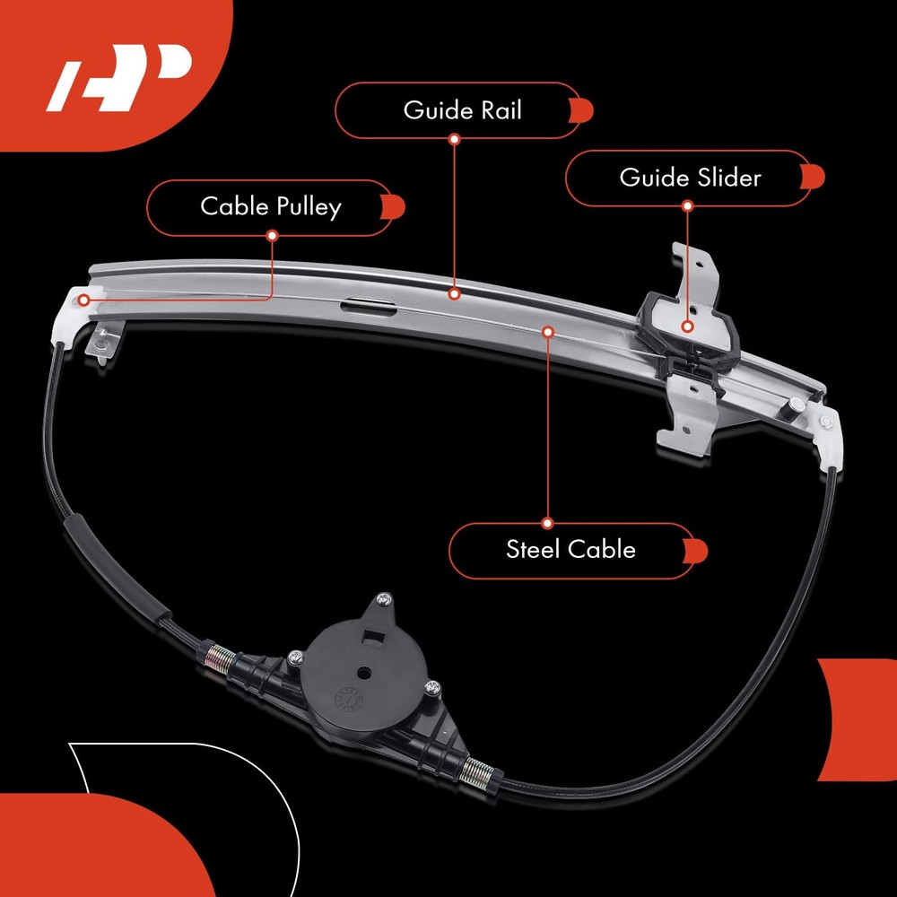 A-Premium Electric Power Window Regulator Without Motor Compatible Silver