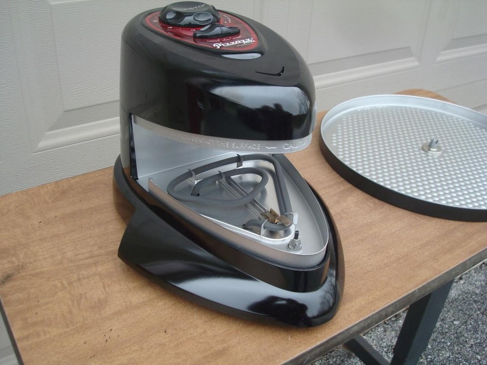 Presto Pizzazz Plus Rotating Pizza Oven 0343003 Dual Element Black Tested - Nice