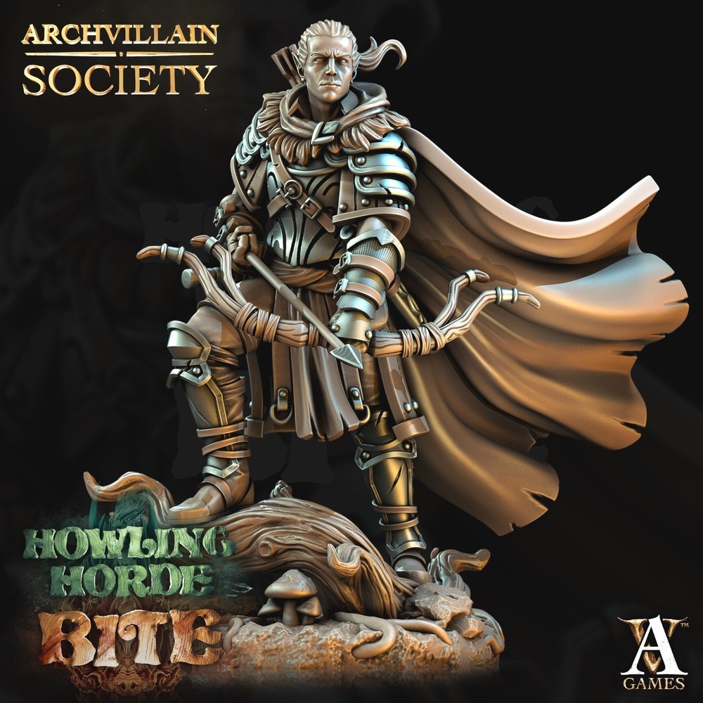 D&D Voltavas Elf Archer Mini 28mm and 32mm Scale Mini TTRPG