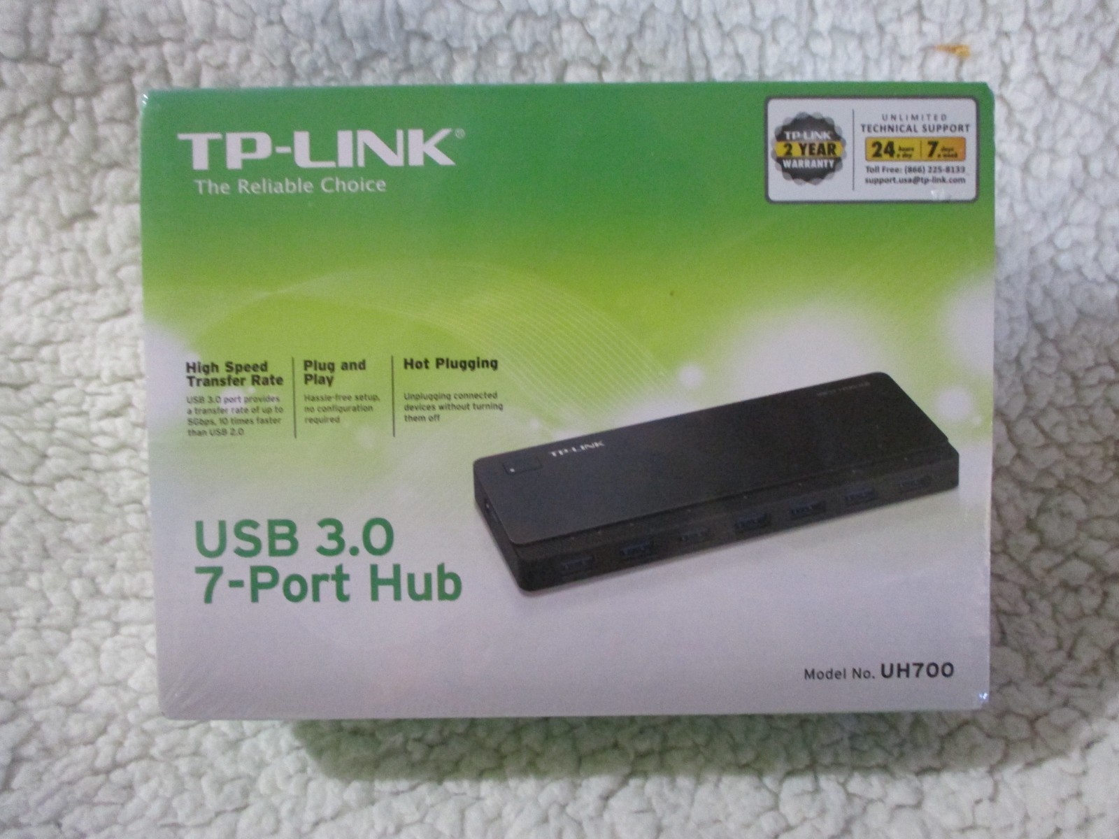 TP-LINK USB 3.0 7-PORT HUB UH700 NEW SEALED BOX