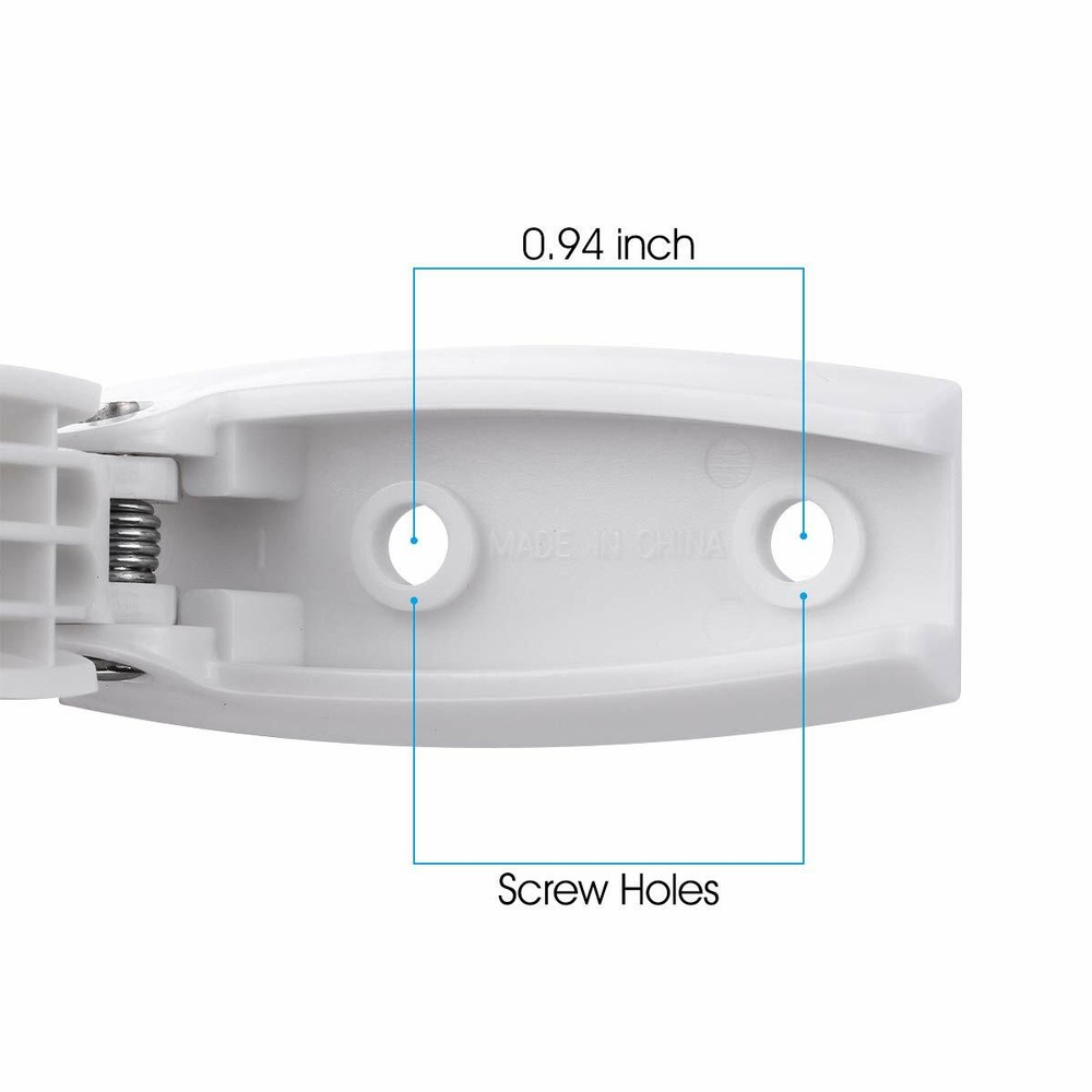 5 PACK RV Camper WHITE Rounded BAGGAGE Door Catch Compartment latch Holders