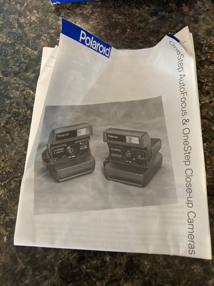 Polaroid Instant Camera, One Step Box Manual MINT CONDITION!