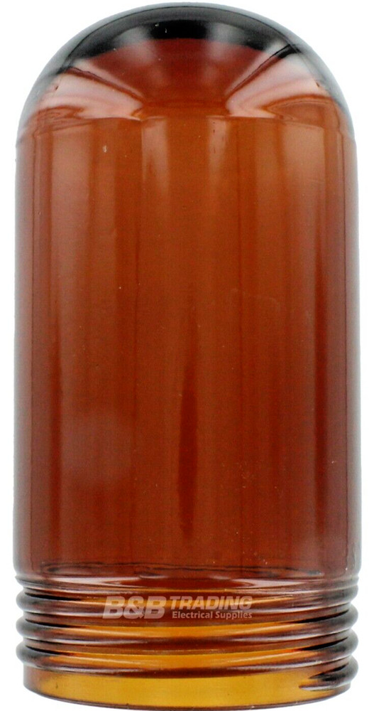 AMBER Vaporproof 100W Threaded Glass Globe Replacement