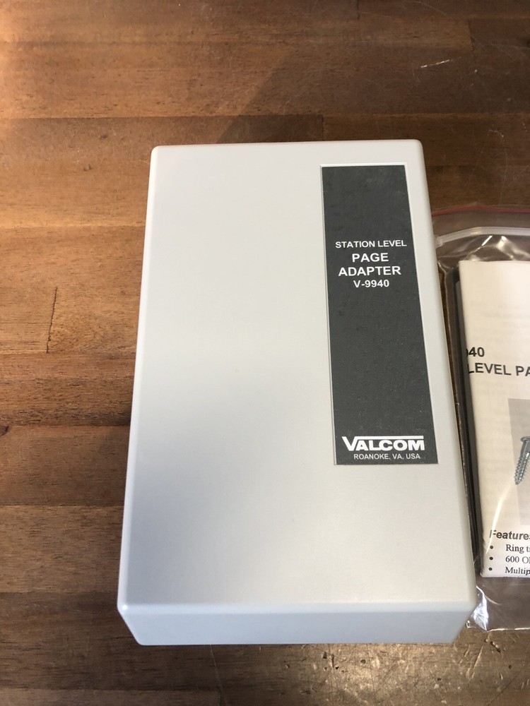 Valcom V-9940 Level Page Adapter - White/Gray