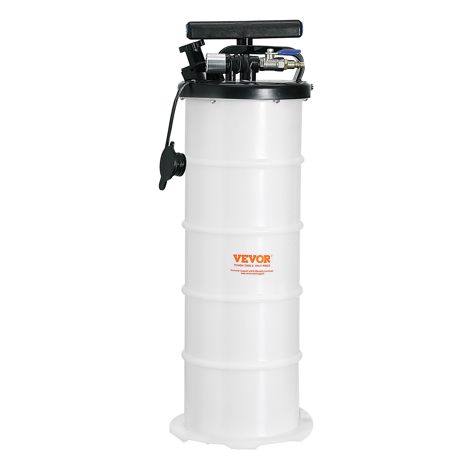 VEVOR Fluid Extractor Pneumatic or Manual Oil Change Vacuum Pump 1.74Gallon/6.5L
