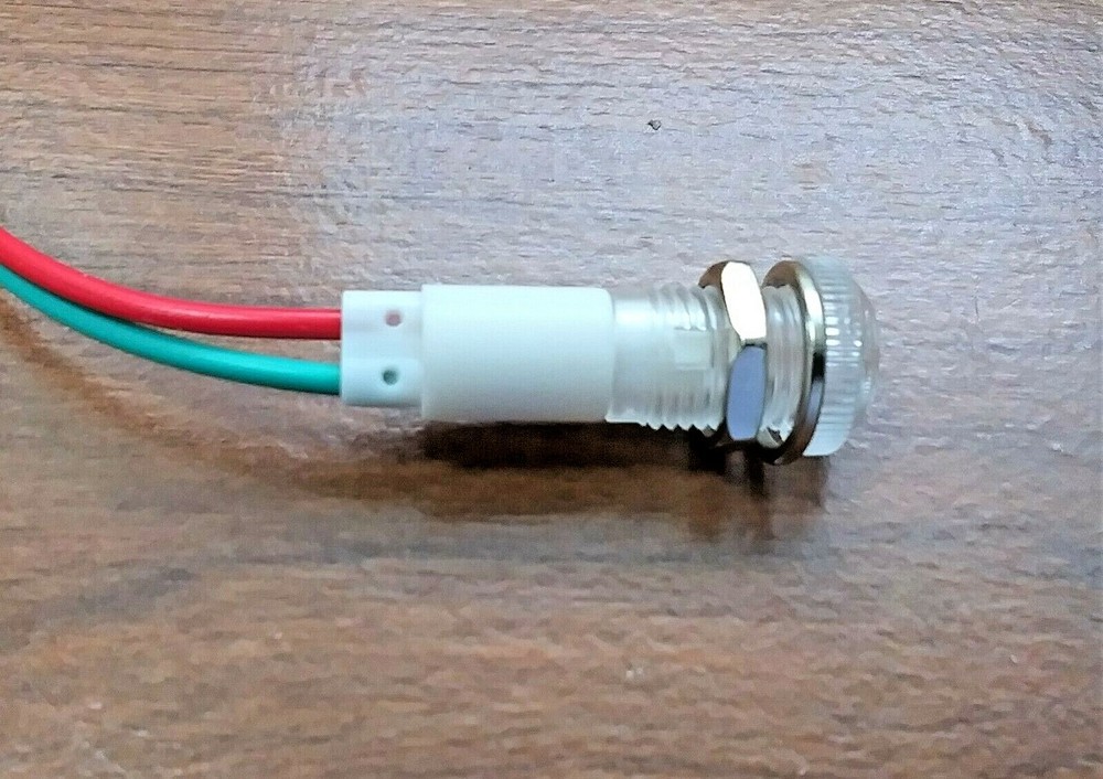 BBT 12 volt DC White LED Indicator Light