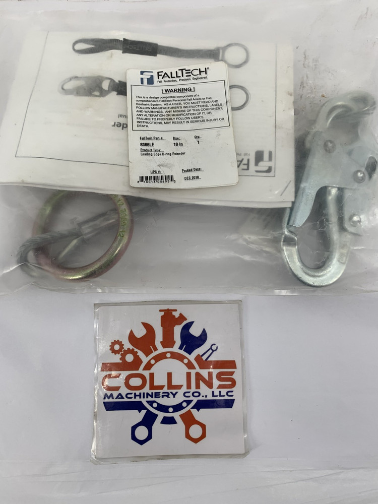 Falltech 8366LE 18" Cable Leading Edge D-Ring Extender Qty. 1