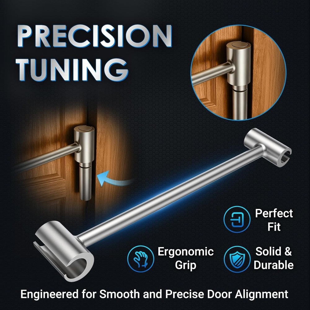 Versatile Door Hinge Gap Adjusting Wrench for Fire & Security Doors - Tool Steel