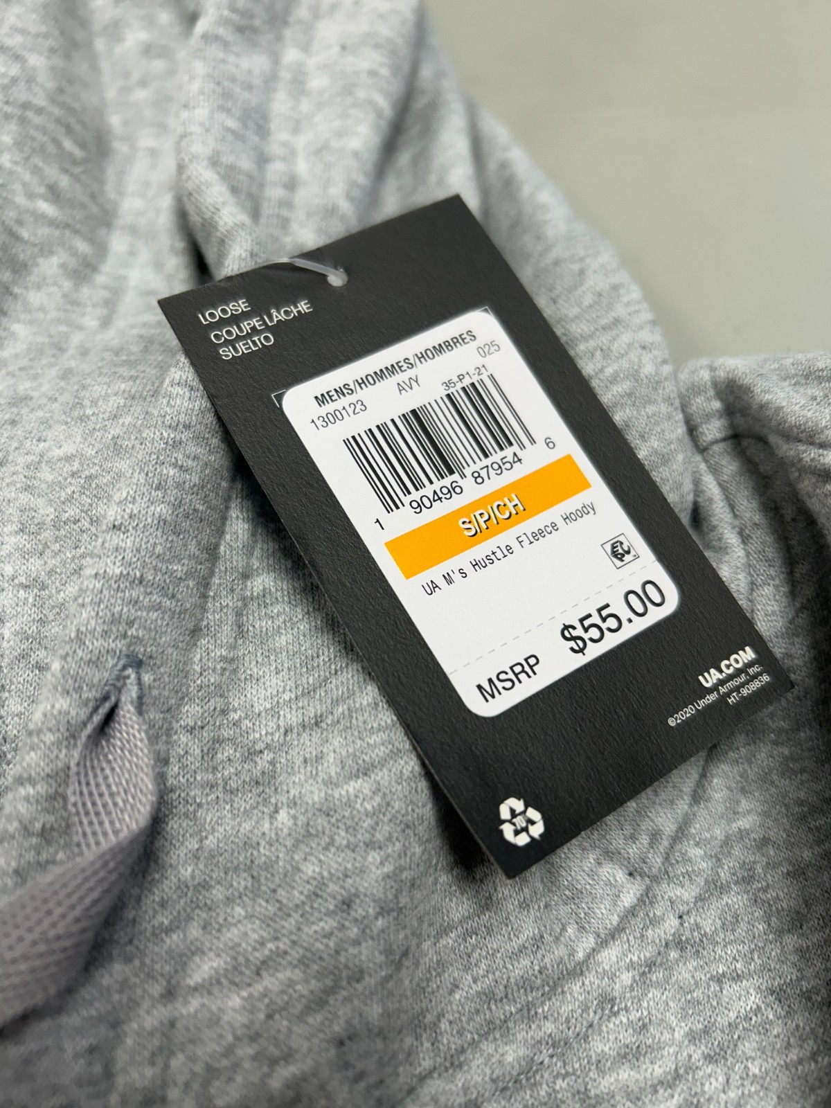 DISCONTINUED - Under Armour Hustle Hoodie 1300123 Retail $55