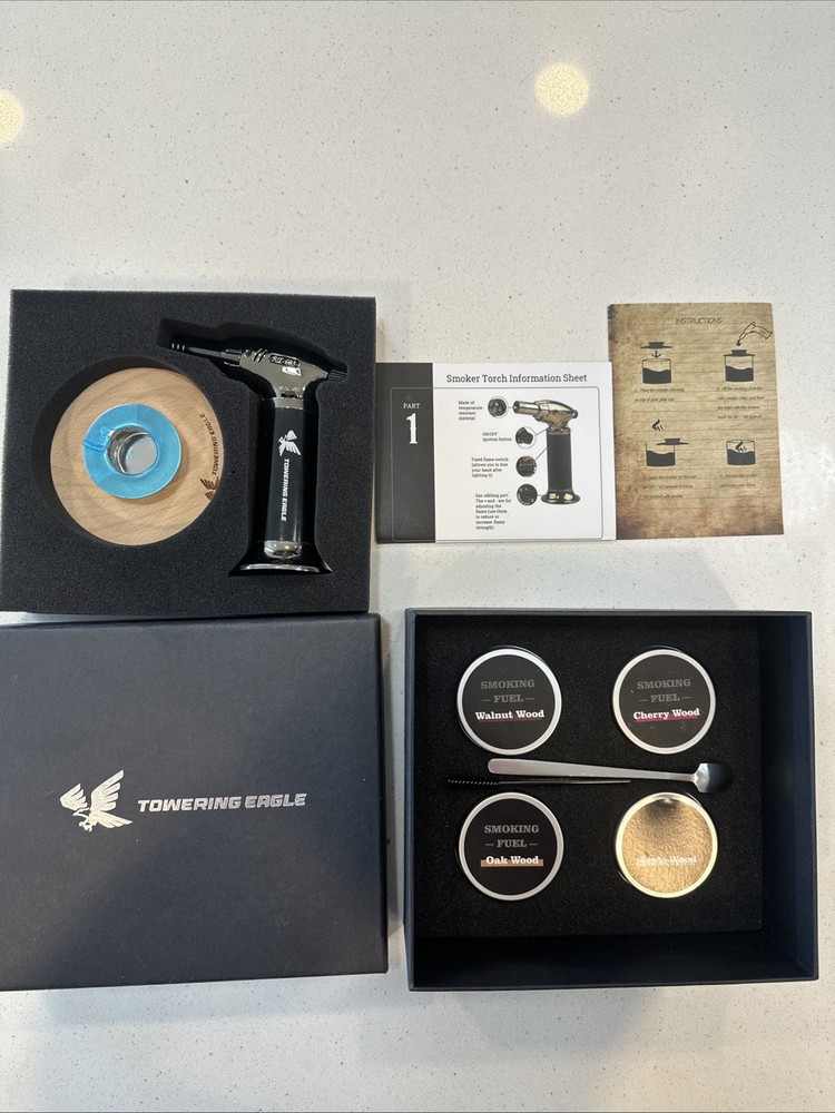 Towering Eagle Cocktail Smoker Kit With Torch