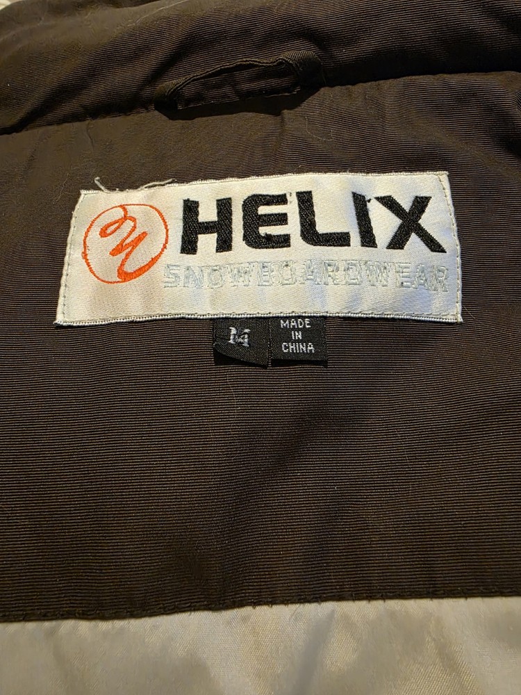 Helix Brown Snowboard Jacket Coat SIZE MEDIUM / NICE CONDITION!