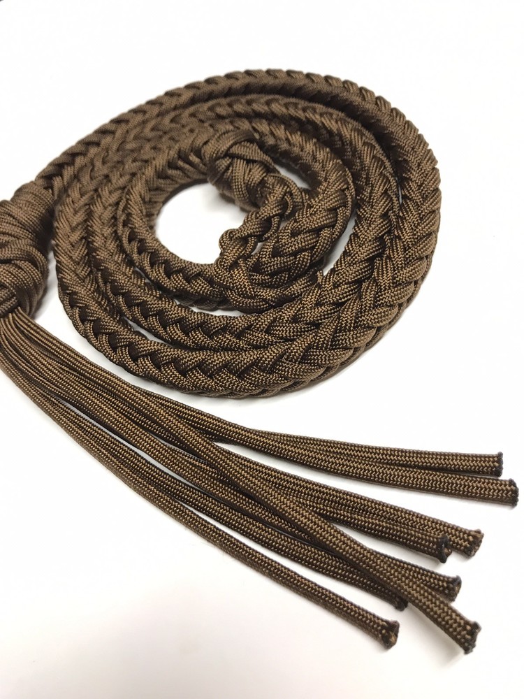dark brown over and under Paracord whip
