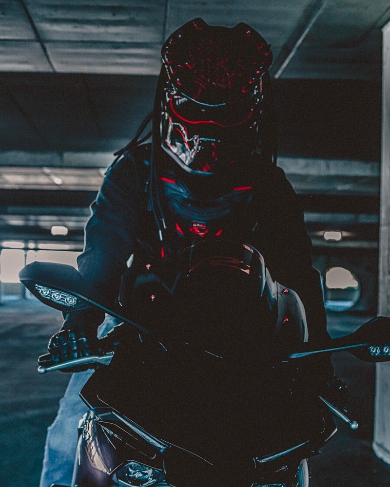 TOP PREDATOR MOTORCYCLE HELMET FIRE STYLE (DOT & ECE CERTIFIED)