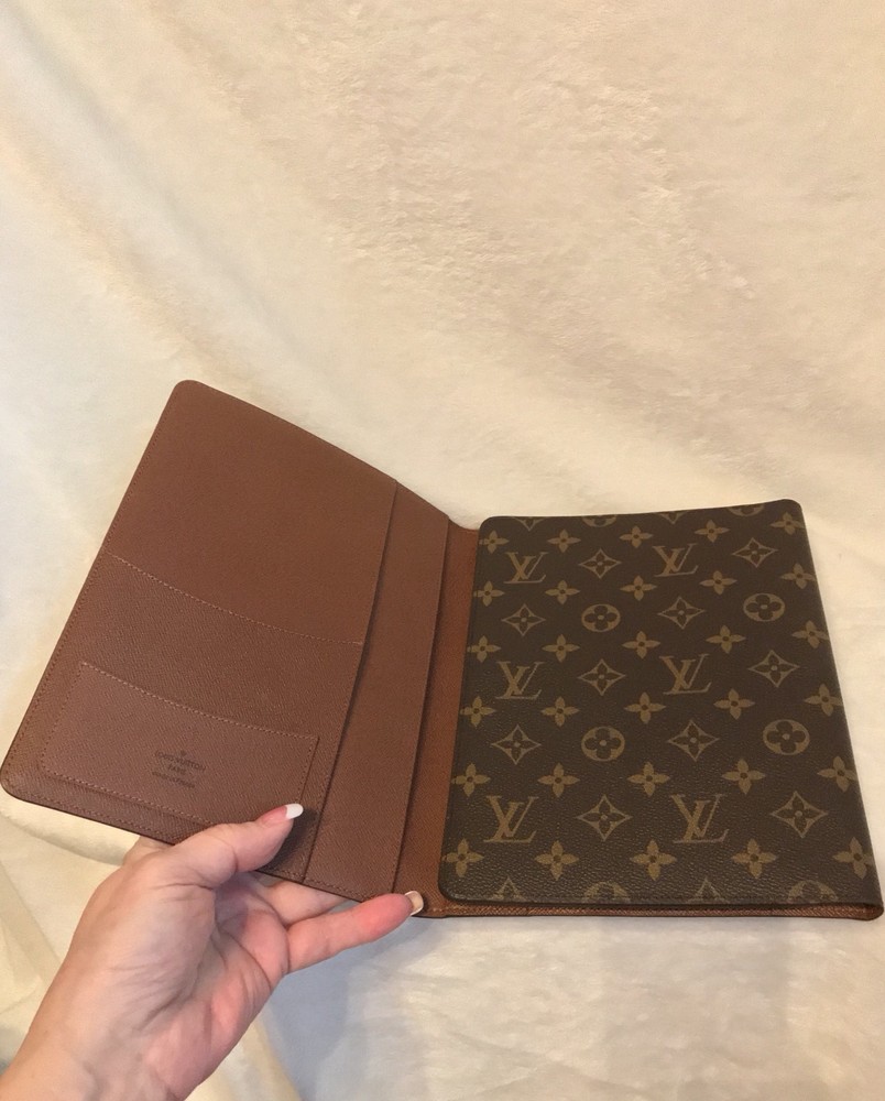 NEW LOUIS VUITTON Monogram NECESSAIRE PM WRITING FOLDER Note DESK Organizer