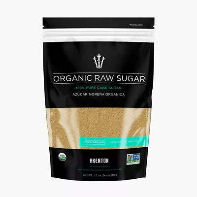 Akenton Organic Raw Cane Sugar 1.5 LB