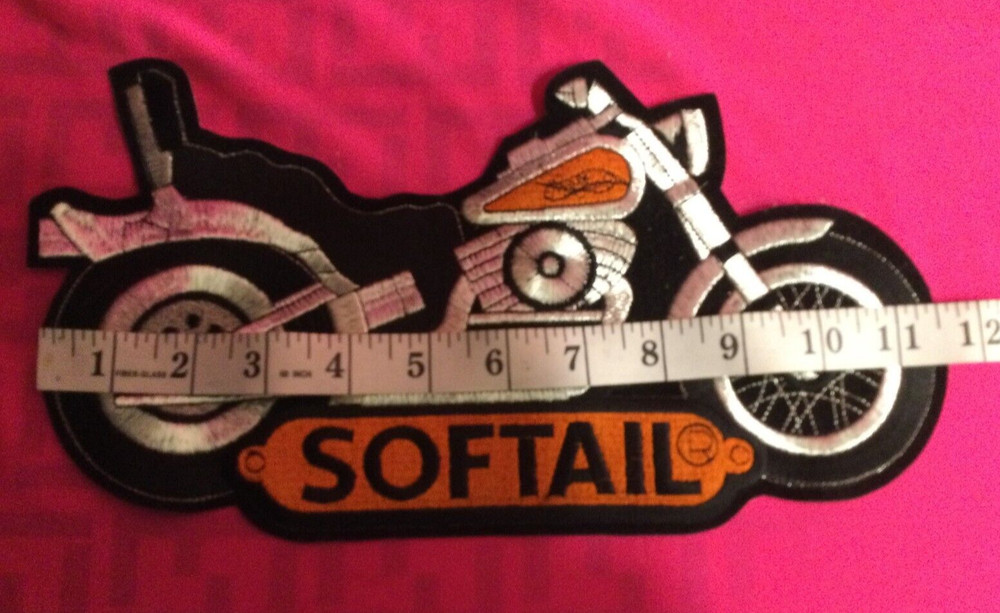 Harley Davidson Softail Motorcycle Iron On Sew On Patch
