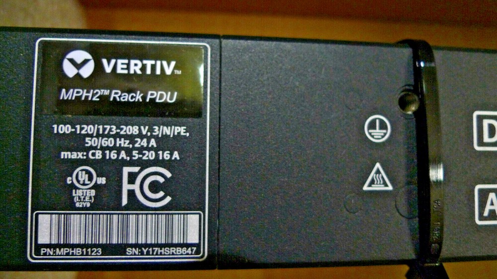 NEW Vertiv MPH2 Power Distrubution Unit MPHB1123