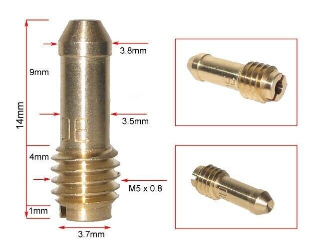 YFM350 Jet Kit Multi Stage ATV Warrior Carb Pilot 45/47.5 Main 152.5-157.5