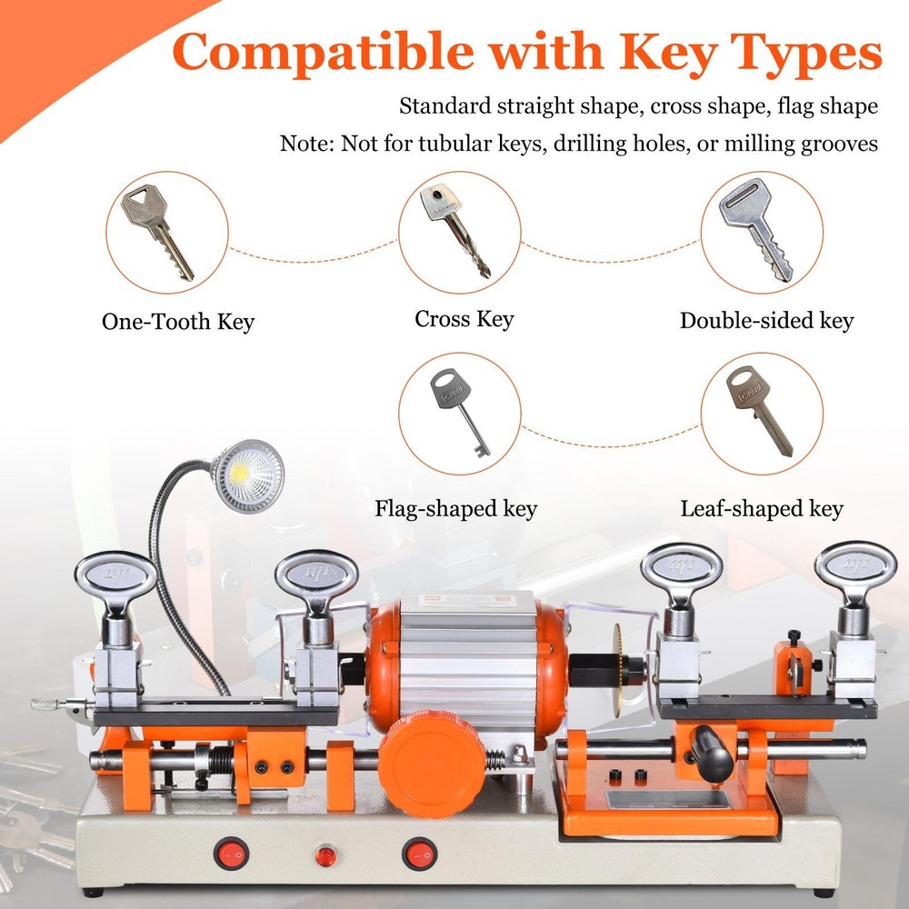 Horizontal Hardware Cutting Machine Automatic Manual Copy Machine Cutter 110V US