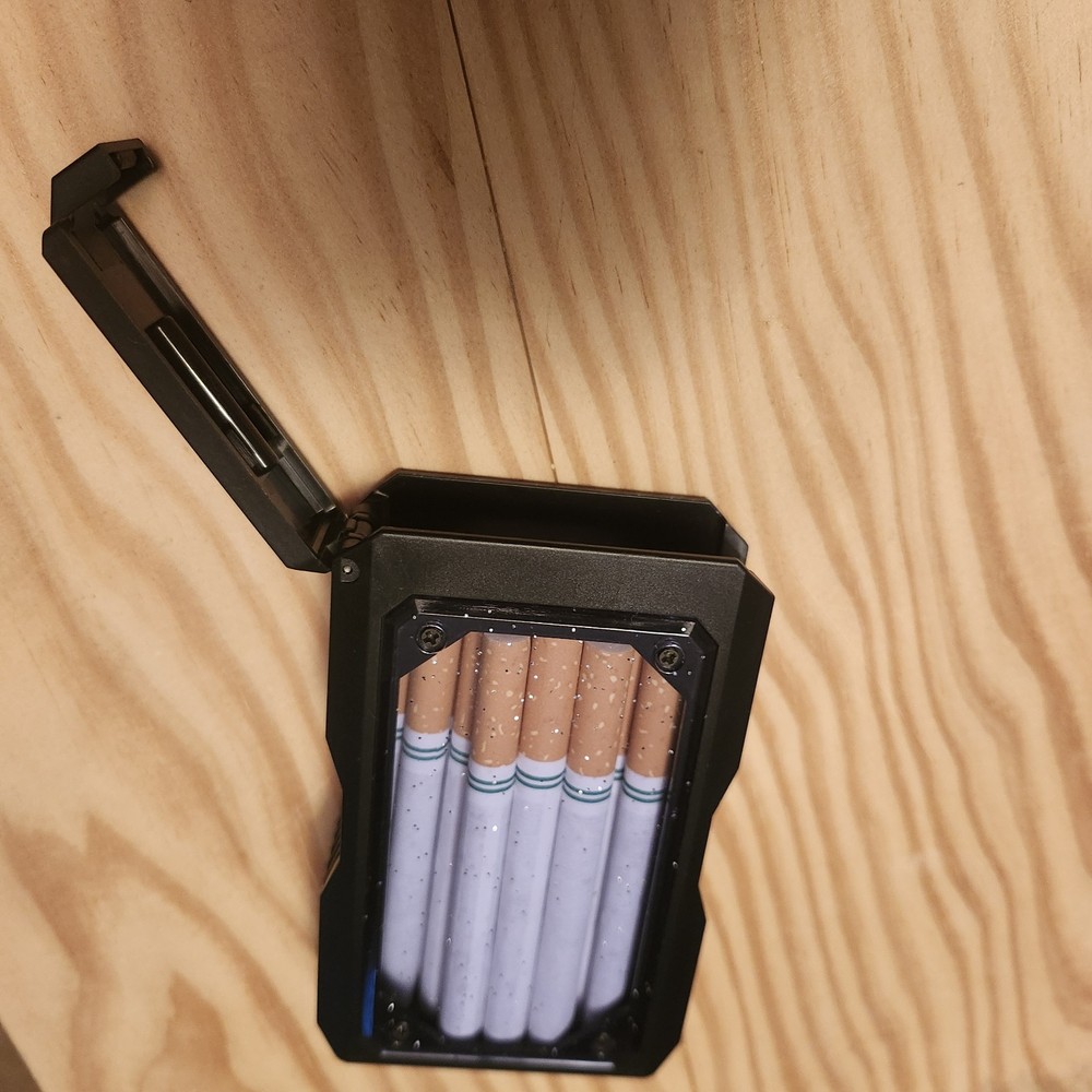 100mm Transparent Cigarette Case – ABS Material, Fits Slim/Regular/King Size,...