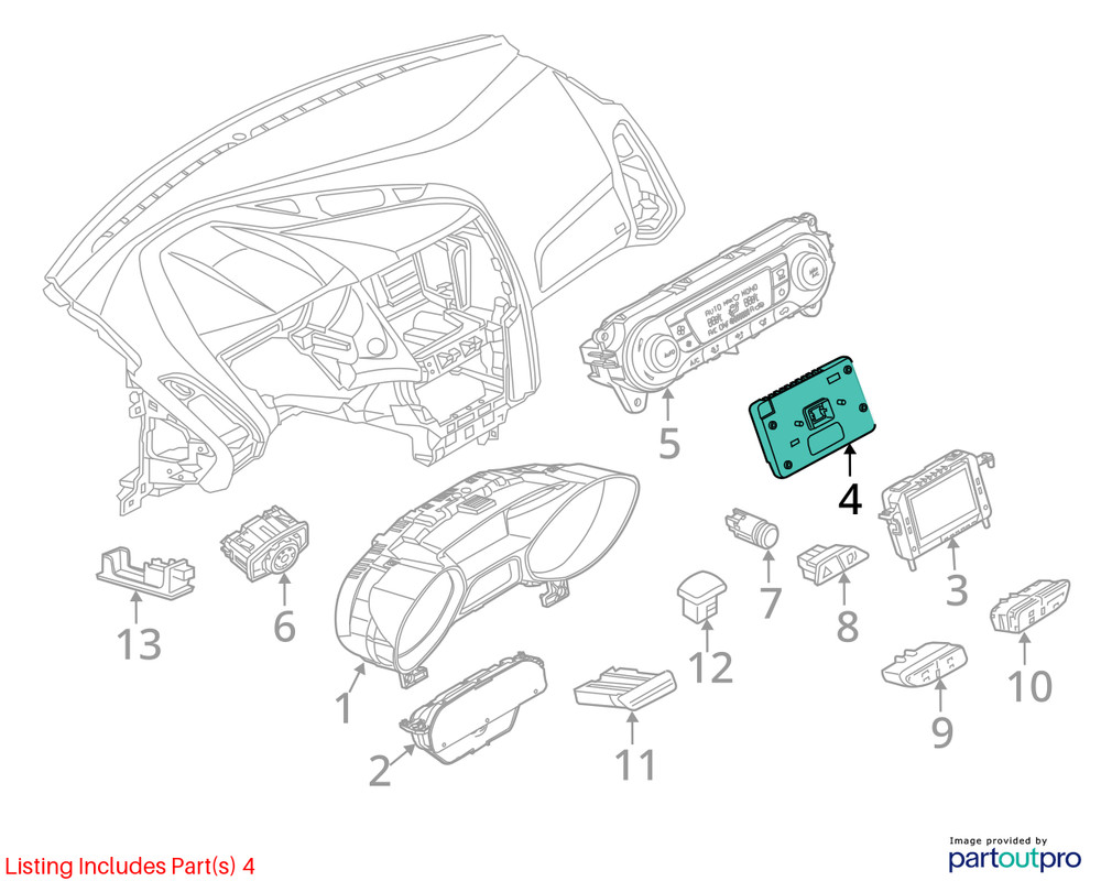 Chassis ECM Communication Voice Recognition Module Fits 13-19 TAURUS 976956