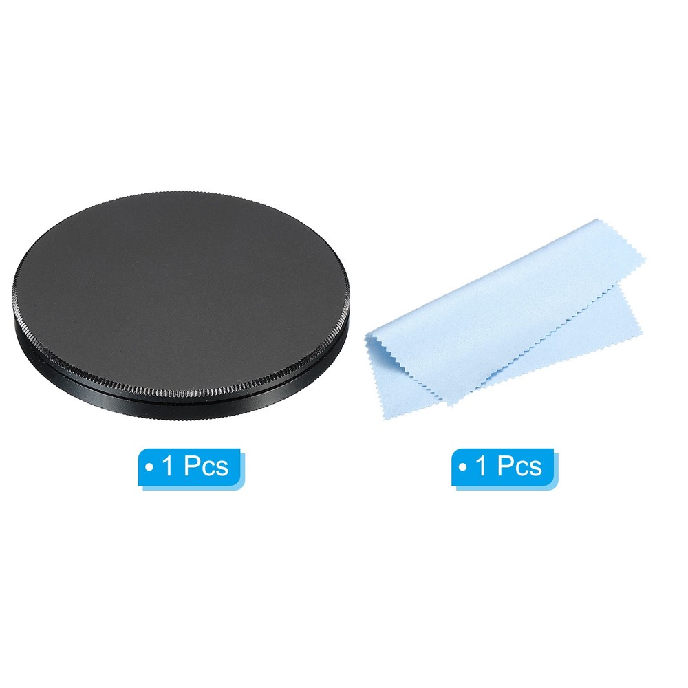 67mm Lens Filter Stack Cap, Aluminum Lens Cap with Cleaning Cloth
