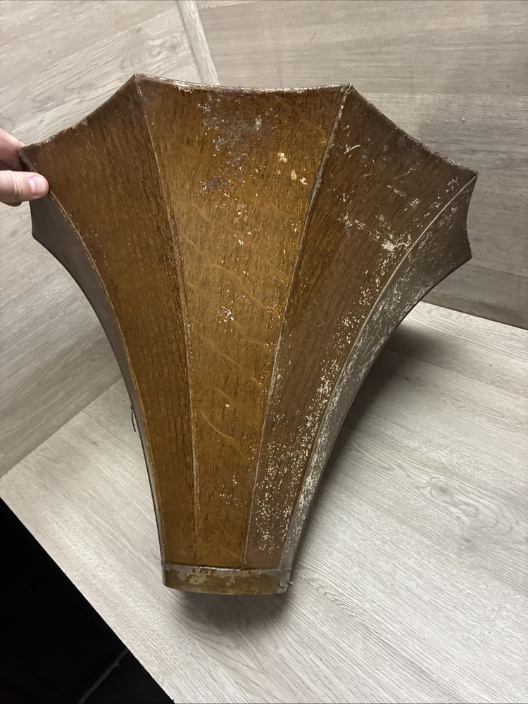 EDISON PHONOGRAPH CYGNET HORN GRAIN PAINTED BELL SECTION