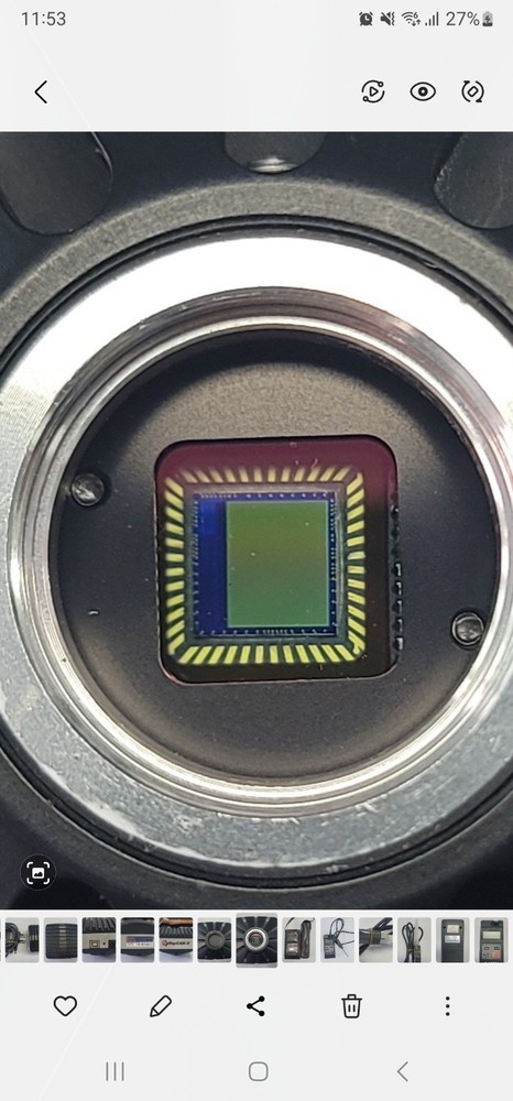 Techsan DigiCAM II USB Microscope Camera Sensor Unit Parts or Repair