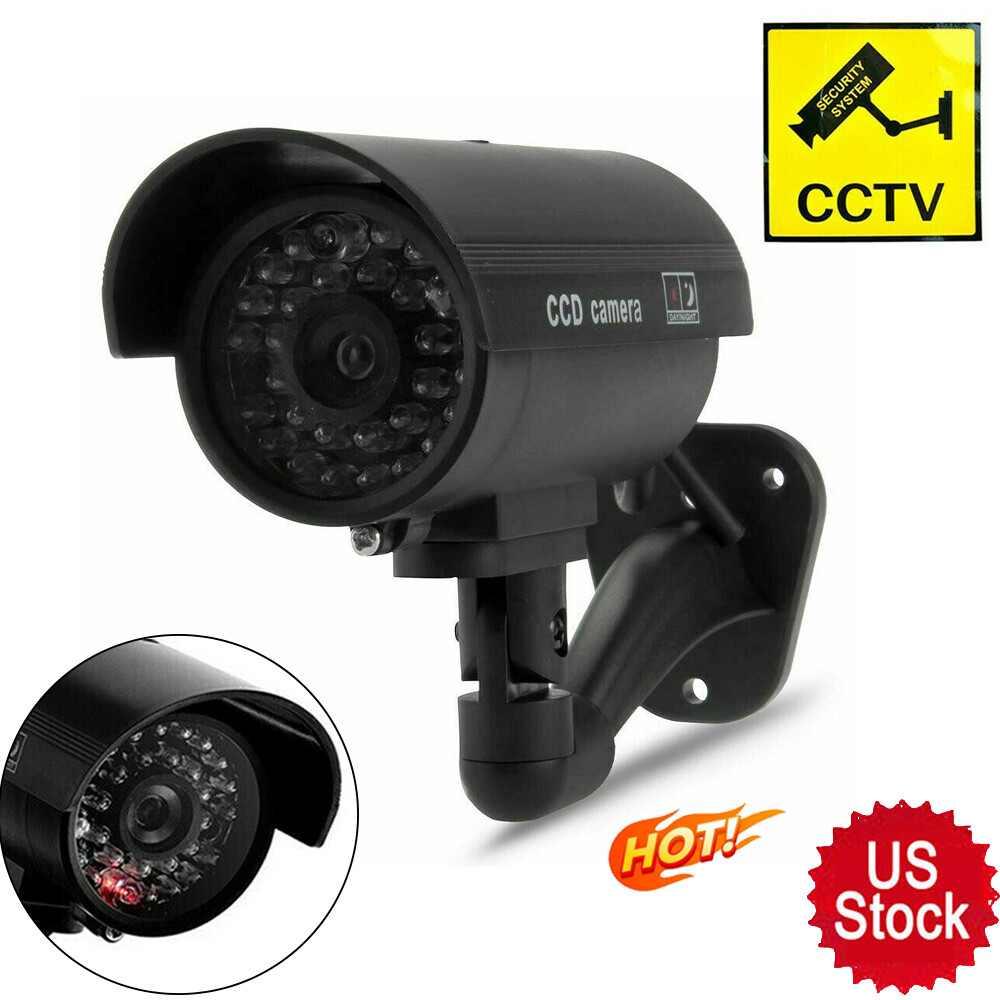 CCTV False Outdoor Wireless Camera Fake Dummy Security Waterproof Camera IR LED