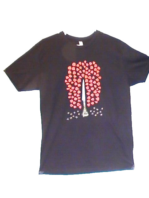 RARE Medium Rosanne Cash She Remembers Everything T Shirt Dagger Rose Petals