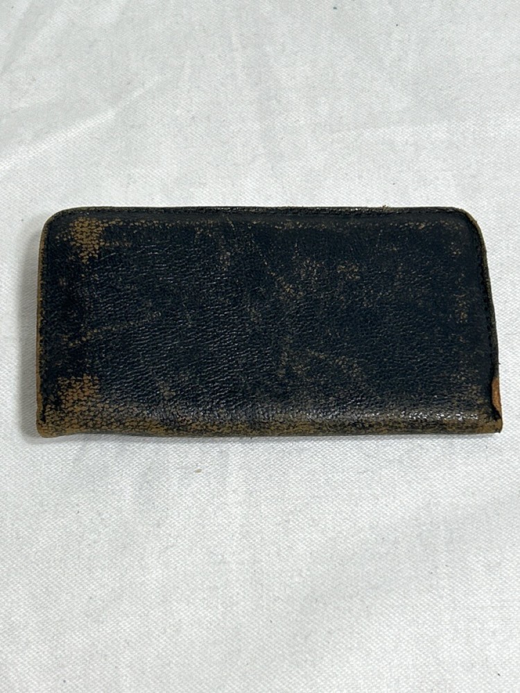 WW2 Era Officer's Calling Card case - Leather, with cards. (NJL024681)