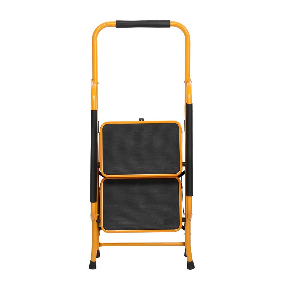 New 2 Step Lightweight Ladder Platform Foldable Stool 330lbs Load Saving Space