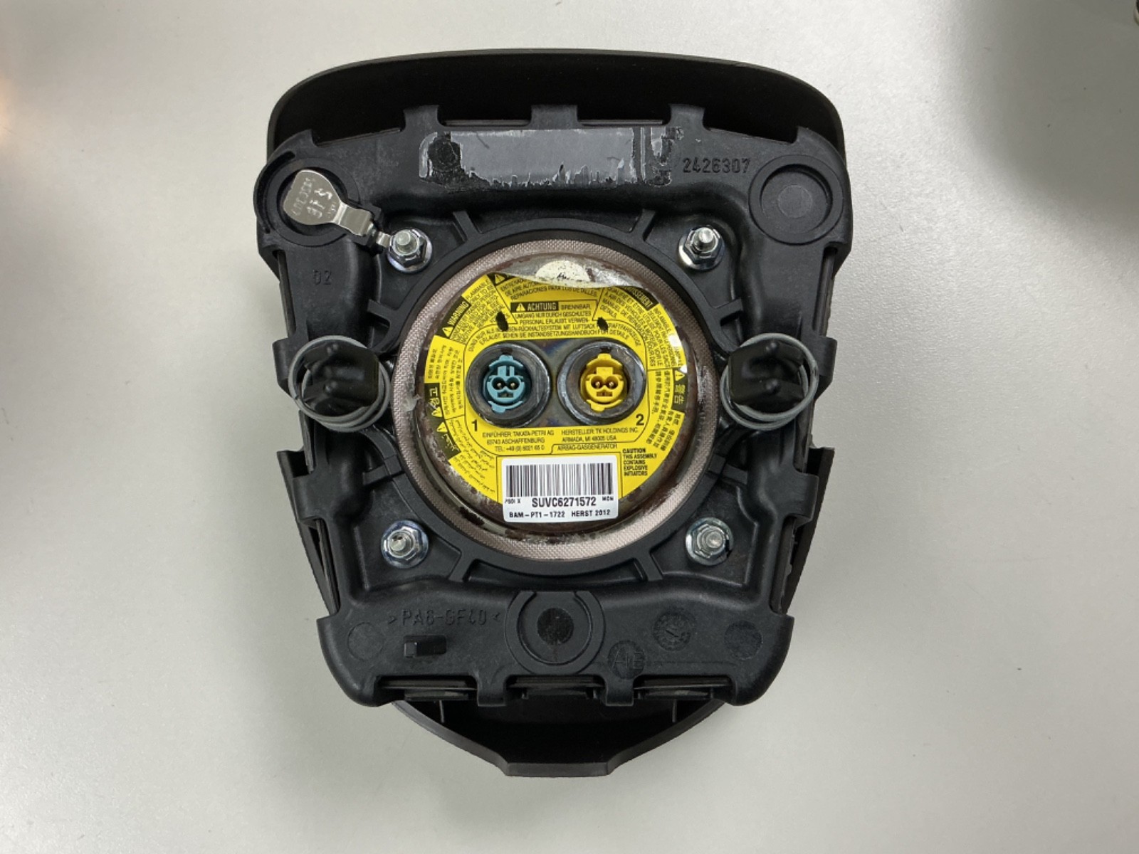 2012 13 14 2015 Chevy Camaro driver wheel airbag BROWN