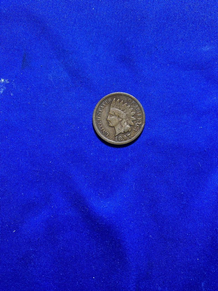 Indian Head Cent 1897 Average Circulated