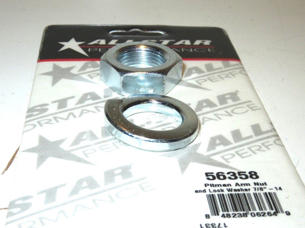 Allstar Pitman Arm Nut and Lock Washer 7/8-14 Thread